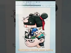 Chất liệu giấy loại A3/A4 chuyển nhiệt tia mực sáng/ tối để sublimation trên áo thun